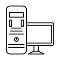 Desktop Computer Symbol Design vektor