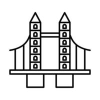 London Brücke Symbol Design vektor