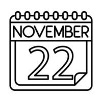 November Symbol Design zum persönlich und kommerziell verwenden. vektor