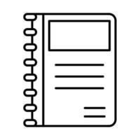 Tagebuch Symbol Design zum persönlich und kommerziell verwenden. vektor