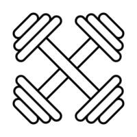 Hantel Symbol Design zum persönlich und kommerziell verwenden. vektor