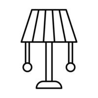 Stehlampe Symbol Leitung vektor