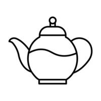 Teekanne-Icon-Design vektor
