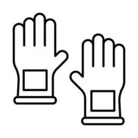 Handschuhe-Icon-Design vektor