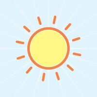 Sonne sonnig Tag Wetter Meteorologie Illustration vektor