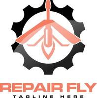 Reparatur Bedienung Logo Design vektor