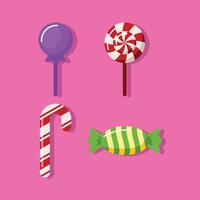 Süßigkeiten Element Design Sammlung vektor