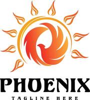 Phönix Logo Design Symbol vektor