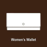 Damen Brieftasche Design vektor