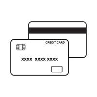 Kreditkartensymbol vektor