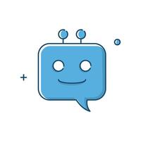 ai Chatbot virtuell Assistenten Chatbot Technologie virtuell Agenten Symbol Design vektor