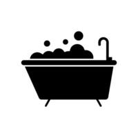 Badewanne Symbol Design Vorlagen einfach und modern Konzept vektor