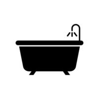 Badewanne Symbol Design Vorlagen einfach und modern Konzept vektor