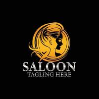 Salon-Logo-Design vektor