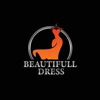 skönhet kvinna mode logotyp boutique vektor