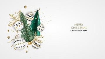 god jul försäljning banner mall. gratulationskort, banner, affisch, header för webbplats vektor