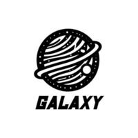 Galaxis Logo, Planet, Raum, Globus, Orbit, Astronomie, Planet Symbol, Solar- System, Stern, Universum, Nebel vektor