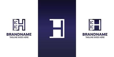 Brief h Technologie Logo, geeignet zum Geschäft mit h Initiale vektor