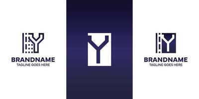 Brief y Technologie Logo, geeignet zum Geschäft mit y Initiale vektor