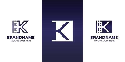Brief k Technologie Logo, geeignet zum Geschäft mit k Initiale vektor