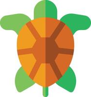 ein Schildkröte Symbol auf ein Weiß Hintergrund vektor