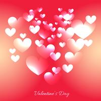 Valentinstag Herz Hintergrund vektor
