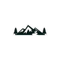 Berg Landschaft Logo Design vektor