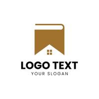 ein Buch Logo Design zum ein echt Nachlass Unternehmen vektor