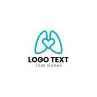 Lunge Logo Design Vorlage vektor