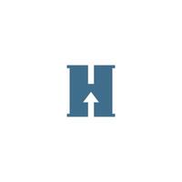 ein Blau und Weiß Logo mit das Brief h vektor