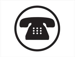 Telefon Symbol Silhouette auf Weiß Hintergrund vektor