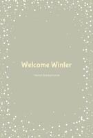 einfach minimalistisch Winter Design Illustration. zum Banner, Poster, Sozial Netzwerke, Beförderung vektor