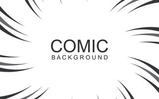 komisk bok och manga hastighet rader bakgrund. manga hastighet ram, super hjälte handling, explosion bakgrund. svart och vit illustration vektor