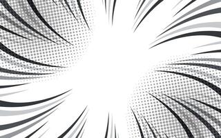 radial Linien Hintergrund zum Comic Bücher. Manga Geschwindigkeit rahmen, Explosion Hintergrund. schwarz und Weiß Illustration vektor