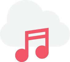 Musik- Wolke Audio- vektor