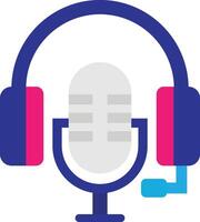 podcast mikrofon audio vektor