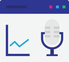Podcast Mikrofon Audio- vektor