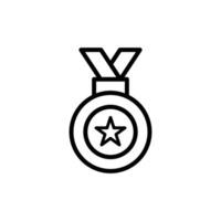 auktoriserad medalj ikon. godkännande kolla upp tecken vektor