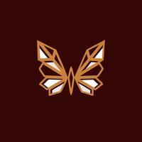 modern minimalistisch Schmetterling Logo Design vektor