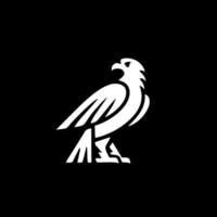 pminimalistisch modern Adler Logo Design, Illustration von ein Adler krähen vektor