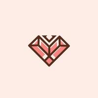 rot Juwel Logo Design vektor