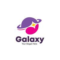 cool modern Galaxis Logo Design vektor