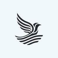 kreativ minimal Adler Logo Design vektor