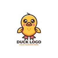 süß Ente Logo Design vektor