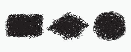 kritzeln Sie Bleistiftskizze Fotoeffekt in Doodle-Zusammenfassung. Tangle Scribble-Tinte in Rautenform.