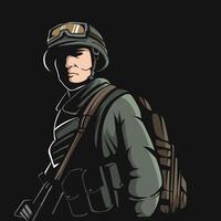 armén soldat illustration vektor