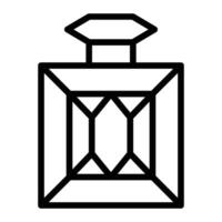 Parfüm Flasche Linie Symbol Design vektor