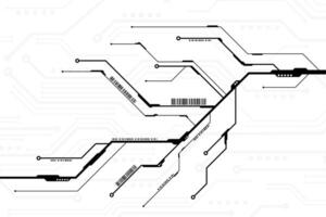 abstrakt teknologi bakgrund. hi-tech digital krets isolerat. vektor