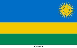 Flagge von Ruanda, Ruanda National Flagge vektor