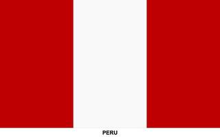 Flagge von Peru, Peru National Flagge vektor